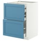 METOD / MAXIMERA Uschr 2 Fr/2 ni+1 haho+1 ho Sch, weiß/Lerhyttan blau, 60x60 cm