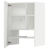 METOD weißer Küchenschrank, moderne, verstellbare Regale, Scharniere aus Nickel.