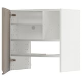 Offener weißer METOD Küchenschrank, modernes Design.
