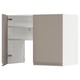 METOD Küchenzeile, grau-beige, quadratisch, modernes Design, mit offenen Sektionen.