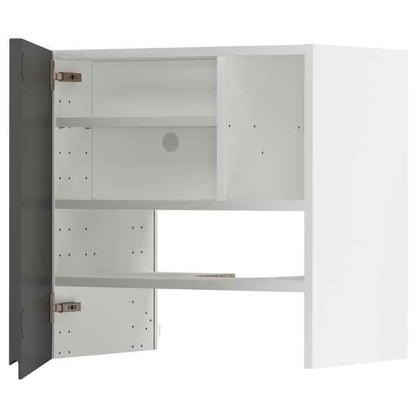 METOD Küchenschrank mit 2 Einlegeböden, 2 Türen, Wandmontage.
