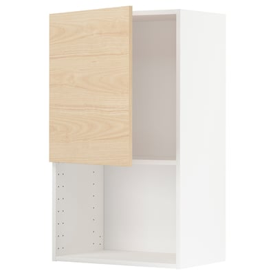 METOD Wandschrank, helles Holz, modernes Design, verstellbares Regal.