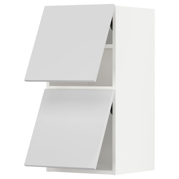 METOD Küchenschrank, weiß glänzend, schlank und modern.