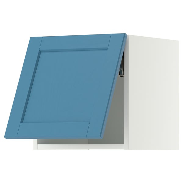 METOD Wandschrank horizontal, weiß/Lerhyttan blau, 40x40 cm