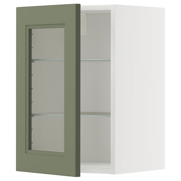 Moderne grüne Vitrine