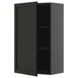 Schwarzer METOD-Schrank mit verstellbarem Regal.