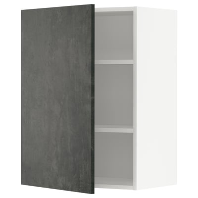 METOD Wandschrank, dunkelgrau, quadratisch, modernes Design.