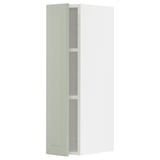 Ein grüner METOD-Küchenschrank mit einer schlanken, rechteckigen Form und minimalistischem Design.