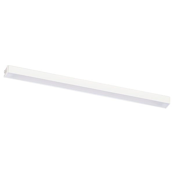 MITTLED, moderne Küchenleuchte, weiß, schlanke rechteckige Form, Aluminium mit LED, minimalistisches Design.