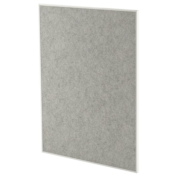 MITTZON Whiteboard/Pinnwand, grau, rechteckig, doppelseitig, mit Rahmen.