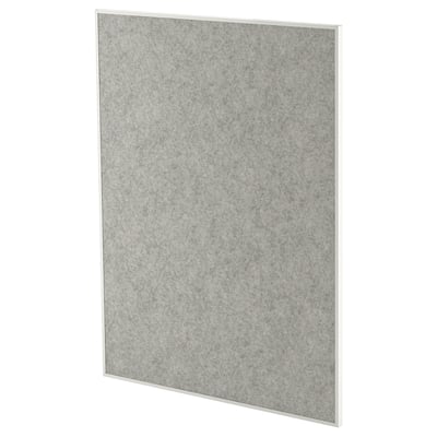 MITTZON Whiteboard/Pinnwand, grau, rechteckig, doppelseitig, mit Rahmen.