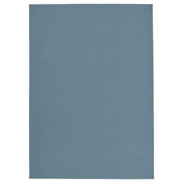 MORUM: blauer rechteckiger Teppich für den Außen- und Innenbereich, gewebtes Polypropylen.