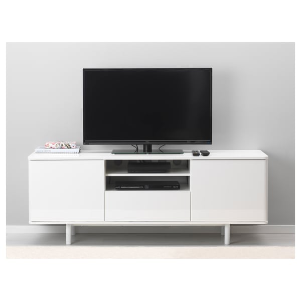 Mostorp Tv Bank Weiss Hochglanz Weiss Ikea Osterreich