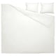 NATTJASMIN Bettwäsche-Set, 3-teilig, weiß, 240x220/50x60 cm