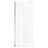 OPPEJEN Duschwand aus Klarglas, Wand- oder Deckenhalterung, Aluminiumrahmen.