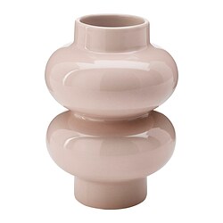 PÄRLHÄGG Vase, hellrosa, 14 cm