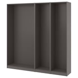 PAX Schrankrahmen, schwarz, Spanplatte, rechteckig, minimalistisch.