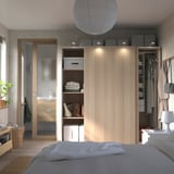 PAX / HASVIK Kleiderschrank, Eicheneff wlas/Eicheneff wlas, 200x66x201 cm