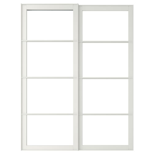 Pax Rahmen F Schiebeturpaar Mit Schiene Weiss Ikea Osterreich