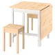 PINNTORP / HÄGERNÄS Tisch + 2 Hocker