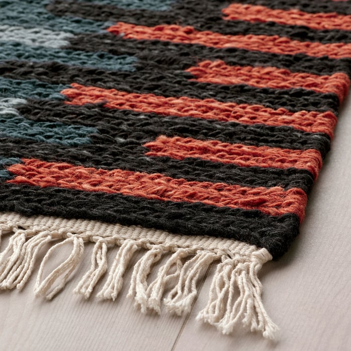 RESENSTAD Teppich flach gewebt, Handarbeit bunt, 170x240 cm - IKEA