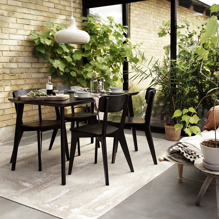 RODELUND Teppich flach gewebt, drinnen/drau, beige, 200x250 cm - IKEA