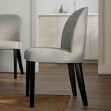 ROSENTORP / ROSENTORP Tisch und 4 Stühle, schwarz/Tibbleby beige/grau schwarz, 110/155 cm