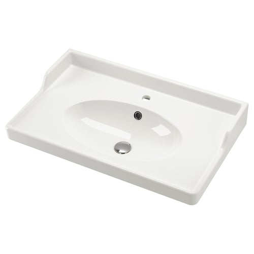 RUTSJÖN Waschbecken - weiß 82x49 cm
