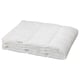 Weißes ikea SÄFFEROT Schmusetuch, gefaltet, recyceltes Polyester.