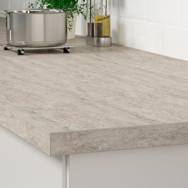 SÄLJAN Arbeitsplatte beige Steinmuster, Laminat IKEA Österreich