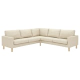 SALTSJÖBADEN Bezug für Ecksofa 4-sitzig, Vittangi hellbeige/weiß