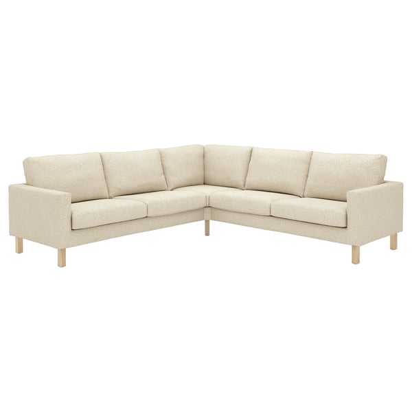 SALTSJÖBADEN Ecksofa 4-sitzig, Vittangi hellbeige/weiß