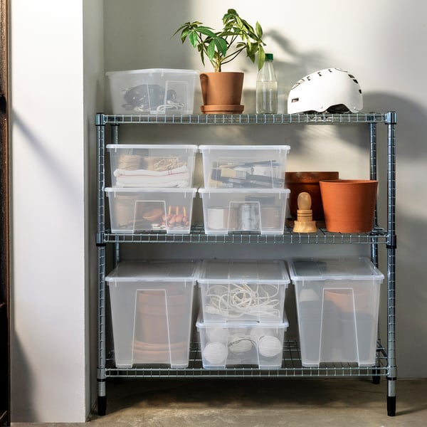 SAMLA Box, transparent, 39x28x28 cm/22 l