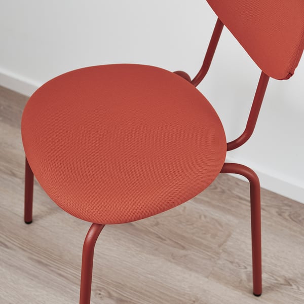 SANDSBERG Tisch und 4 Stühle, schwarz schwarz/Remmarn rotbraun rotbraun, 110x67 cm