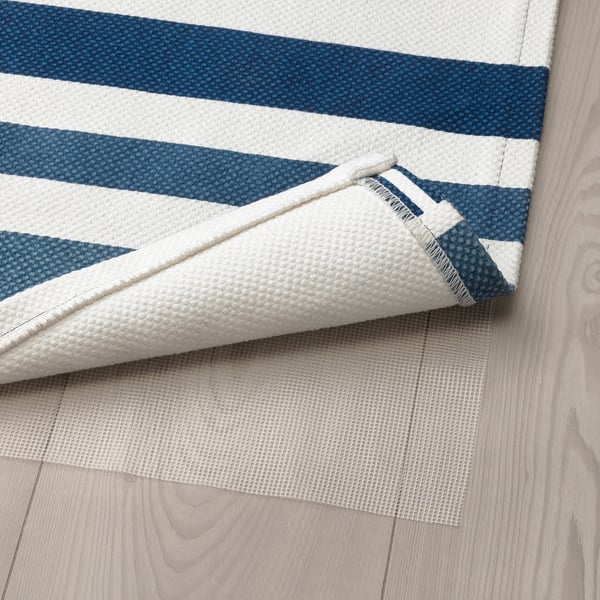 Sanglarka Teppich Flach Gewebt Dunkelblau Ikea Osterreich