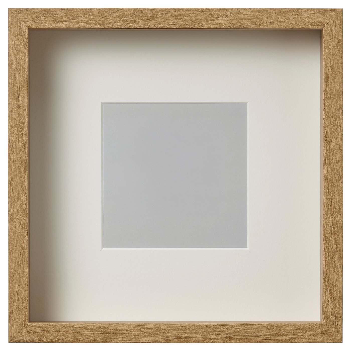 Sannahed Bilderrahmen – Innenmaß 25x25x4 Cm, Außen 27x27 Cm, Schwarz, Mit Passepartout, Für Objekte