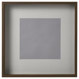 SANNAHED Holzrahmen, dunkelbraun, quadratisch, mit klarer Kunststofffront, nimmt Fotos oder Kunstwerke auf.