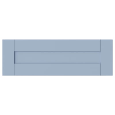 SANNIDAL blaue Schubladenfront: rechteckige Form, schlichtes Design, glatte Folienoberfläche.