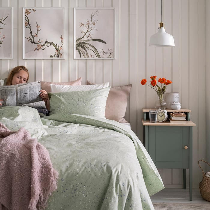 Home Fab Demi Bettwäsche-Set Aus Samt In Silber -  Produktbild-Vorschau 2