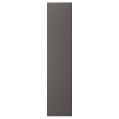 Dunkelgraue SKATVAL Schranktür, rechteckiges, minimalistisches Design.