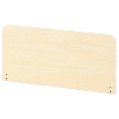 SLÄKT Kopfteil aus Holz, hellbeige, rechteckig, abgerundete Ecken, schlichtes Design.