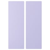 Zwei pastellviolette Paneele, minimalistisches Design.