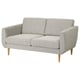 Option: SMEDSTORP Sofa: grau, Retro-Stil, weiche Kissen, Holzbeine.