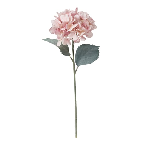 SMYCKA Kunstblume, drinnen/draußen Hortensie/hellrosa, 60 cm