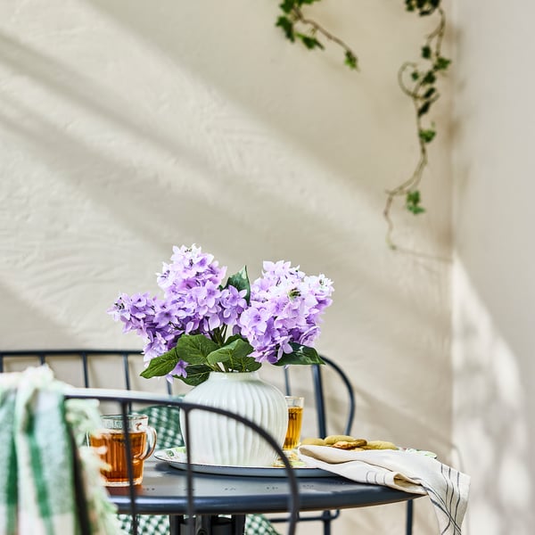 SMYCKA Kunstblumenstrauß, drinnen/draußen/lila, 36 cm