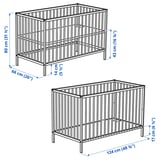 SNIGLAR Babybett, Buche, 60x120 cm