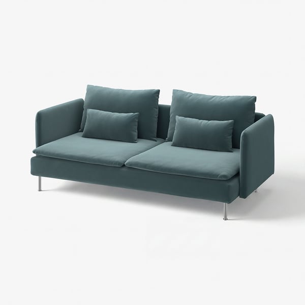 SÖDERHAMN 3er-Sofa, Alhamn dunkel graublau
