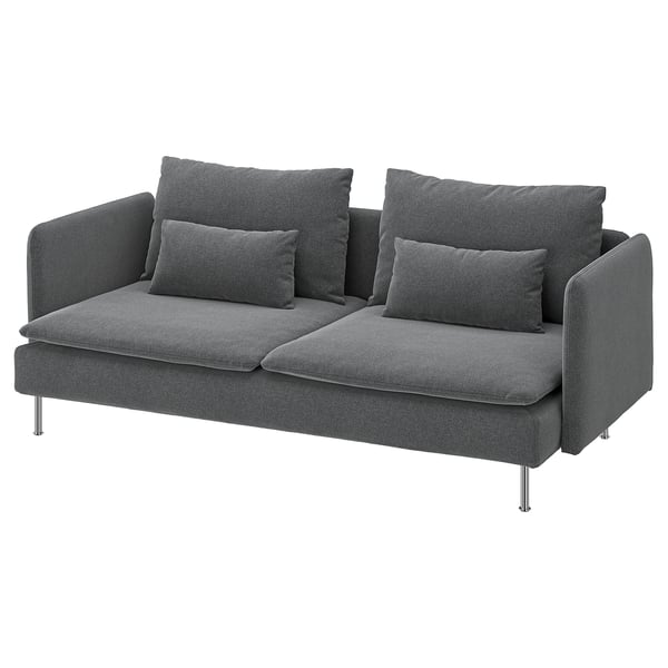 SÖDERHAMN 3er-Sofa, Johanneshov dunkelgrau