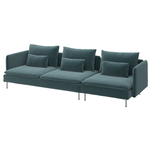 SÖDERHAMN 4er-Sofa, Alhamn dunkel graublau