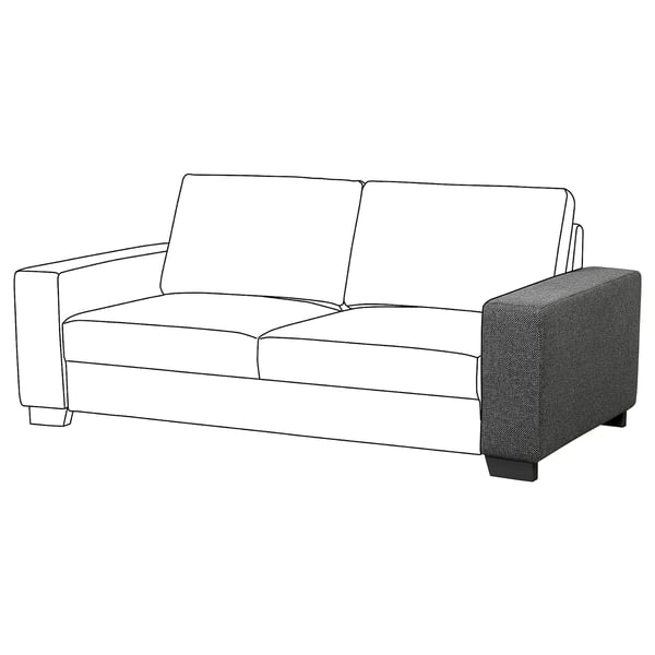 Sorvallen 4er Sofa Mit Recamiere Rechts Lejde Grau Schwarz Ikea Deutschland